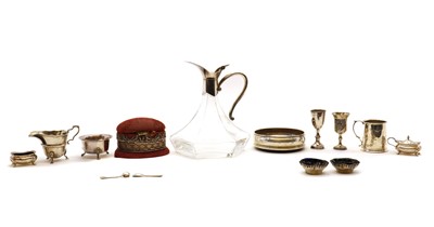 Lot 114 - A collection of silver items
