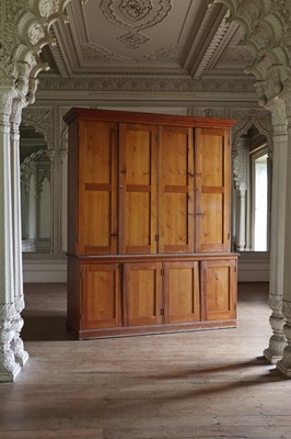 Lot 89 - A Victorian pine estate cupboard