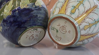 Lot 50 - A collection of eight Della Robbia pottery items