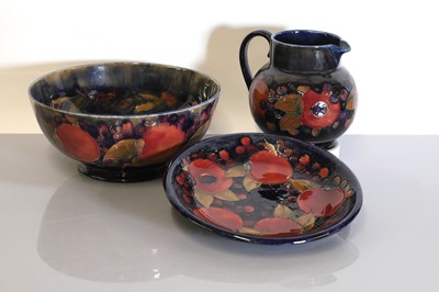 Lot 60 - Three Moorcroft pottery 'Pomegranate' items