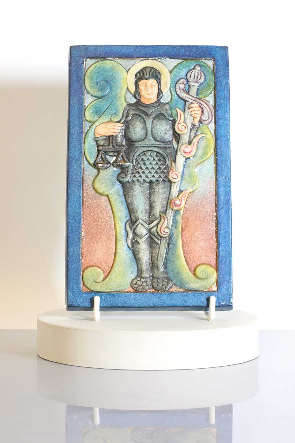 Lot 59 - A Compton Pottery low-relief plaque