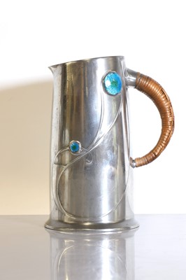 Lot 73 - A Tudric pewter jug