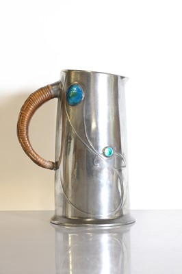 Lot 73 - A Tudric pewter jug