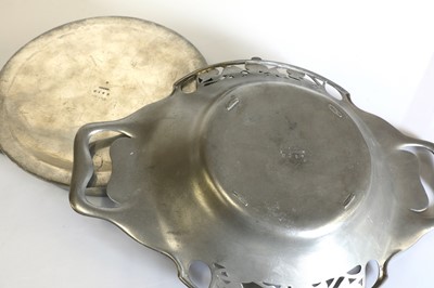 Lot 78 - A collection of Arts and Crafts Tudric pewter items