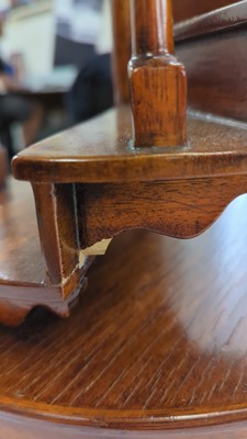 Lot 123 - A turned wooden model of a staircase