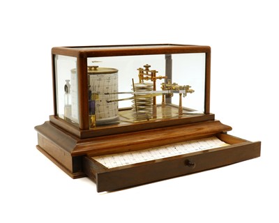 Lot 244 - A mahogany barograph