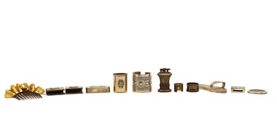 Lot 83 - A collection of silver novelties
