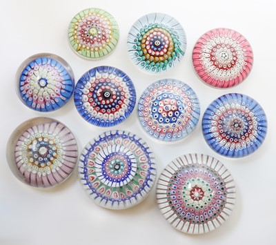 Lot 195 - A group of Old English glass paperweights