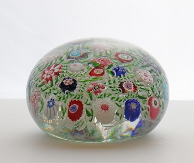 Lot 202 - A Clichy glass spaced millefiori paperweight