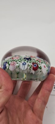 Lot 202 - A Clichy glass spaced millefiori paperweight