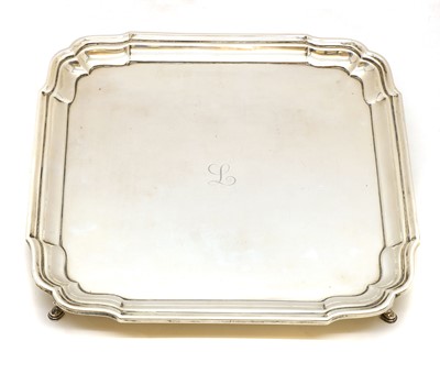 Lot 33 - A silver salver