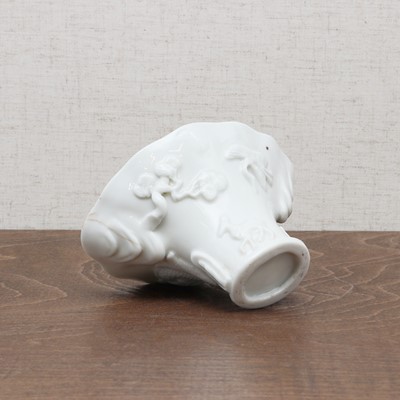 Lot 78 - A Chinese blanc de Chine libation cup