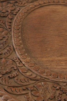 Lot 80 - A near pair of teak camel occasional tables