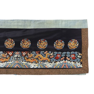 Lot 85 - A Chinese embroidered altar front textile