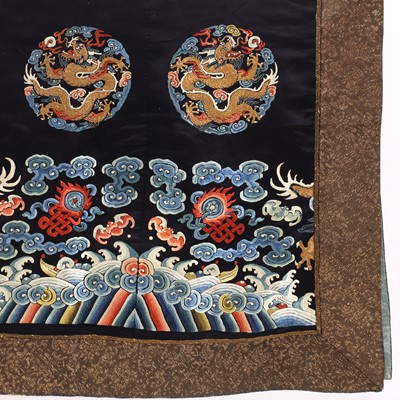 Lot 85 - A Chinese embroidered altar front textile