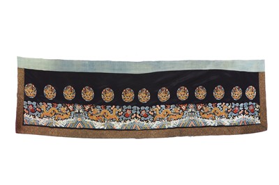 Lot 85 - A Chinese embroidered altar front textile
