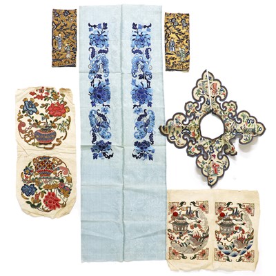 Lot 93 - A collection of Chinese embroideries