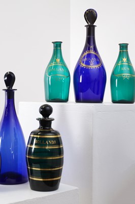 Lot 262 - A quantity of Regency Bristol glass decanters