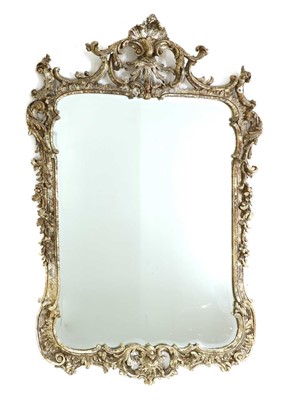 Lot 129 - A large giltwood wall mirror