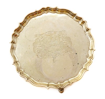 Lot 17 - A George II silver slaver