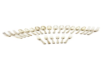 Lot 10 - A collection of silver flatware