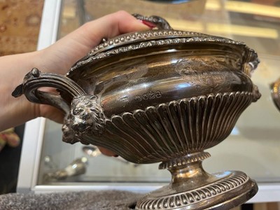 Lot 329 - A pair of George III silver tureens
