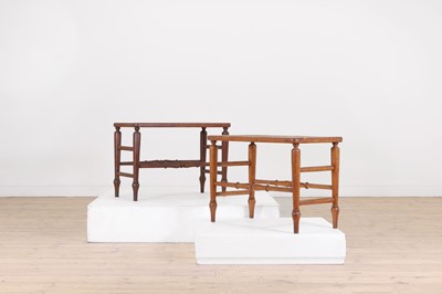 Lot 408 - A near pair of luggage racks