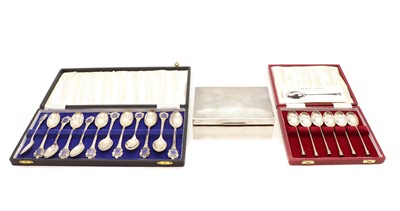 Lot 50 - A silver cigarette box