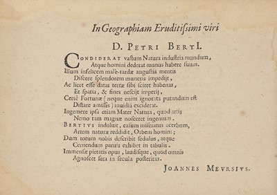 Lot 153 - ATLASES:  [BERTIUS, Petrus (1565-1629)].