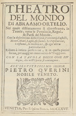 Lot 156 - WORLD ATLAS: ORTELIUS, Abraham