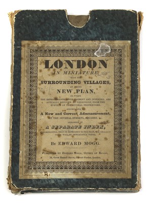 Lot 79 - PLAN OF LONDON: MOGG, Edward