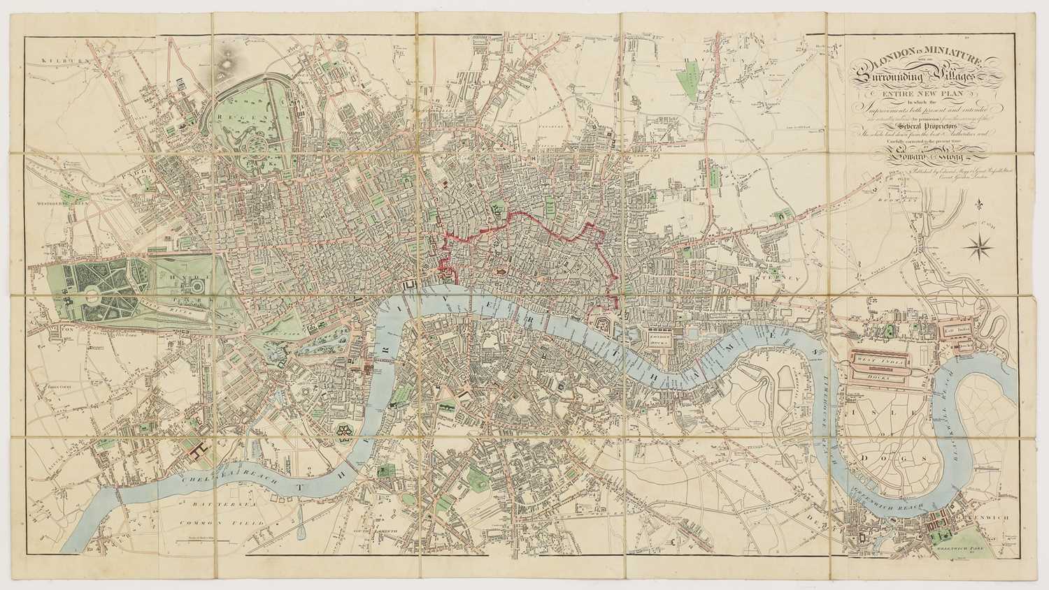 Lot 79 - PLAN OF LONDON: MOGG, Edward