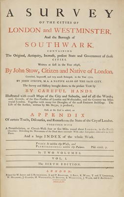 Lot 96 - LONDON: STOW, John