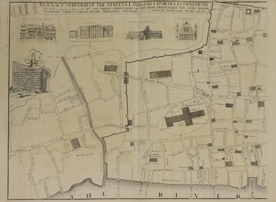 Lot 123 - LONDON PLAN: VERTUE, George; John LEAKE