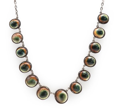 Lot 1016 - A group of antique and later operculum and coral set jewellery
