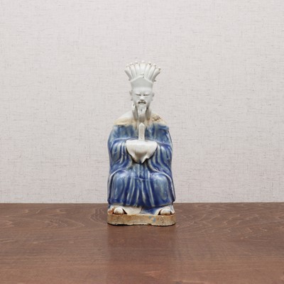 Lot 190 - A Chinese porcelain figure