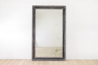 Lot 338 - A painted pine mirror