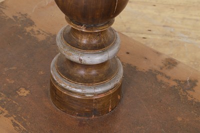 Lot 118 - A painted pine console or serving table