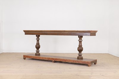 Lot 118 - A painted pine console or serving table