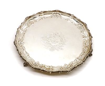 Lot 13 - A silver salver