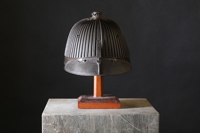 Lot 118 - A Japanese  suji bachi kabuto (ridged helmet)