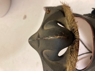 Lot 129 - A Japanese menpo (face mask)