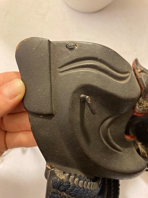Lot 129 - A Japanese menpo (face mask)