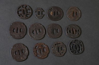 Lot 89 - A group of Japanese tsuba