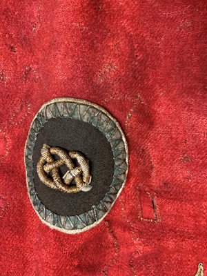Lot 141 - A Japanese kura (saddle) and aori (saddle pads)