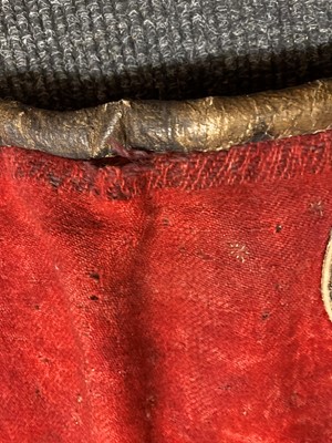 Lot 141 - A Japanese kura (saddle) and aori (saddle pads)