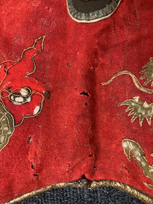 Lot 141 - A Japanese kura (saddle) and aori (saddle pads)