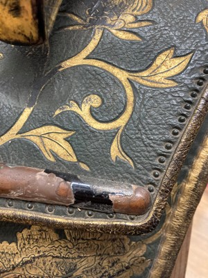 Lot 141 - A Japanese kura (saddle) and aori (saddle pads)