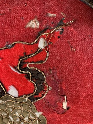 Lot 141 - A Japanese kura (saddle) and aori (saddle pads)
