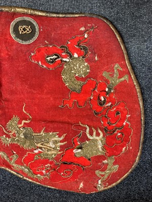 Lot 141 - A Japanese kura (saddle) and aori (saddle pads)